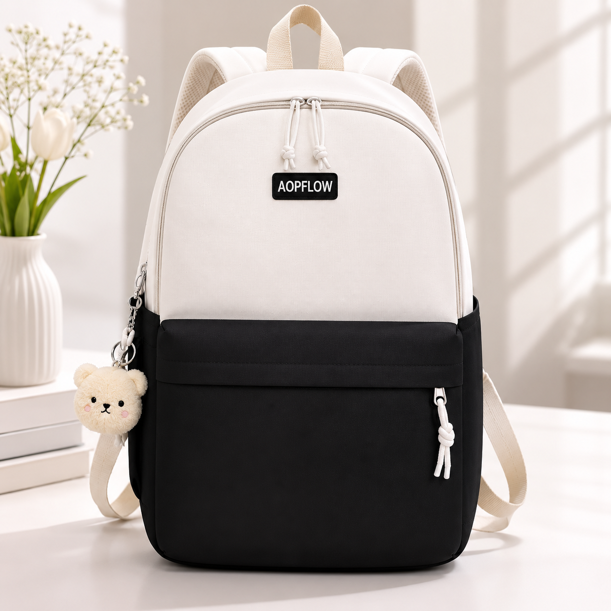 Fashion Patchwork Backpack Daily Travel Bag