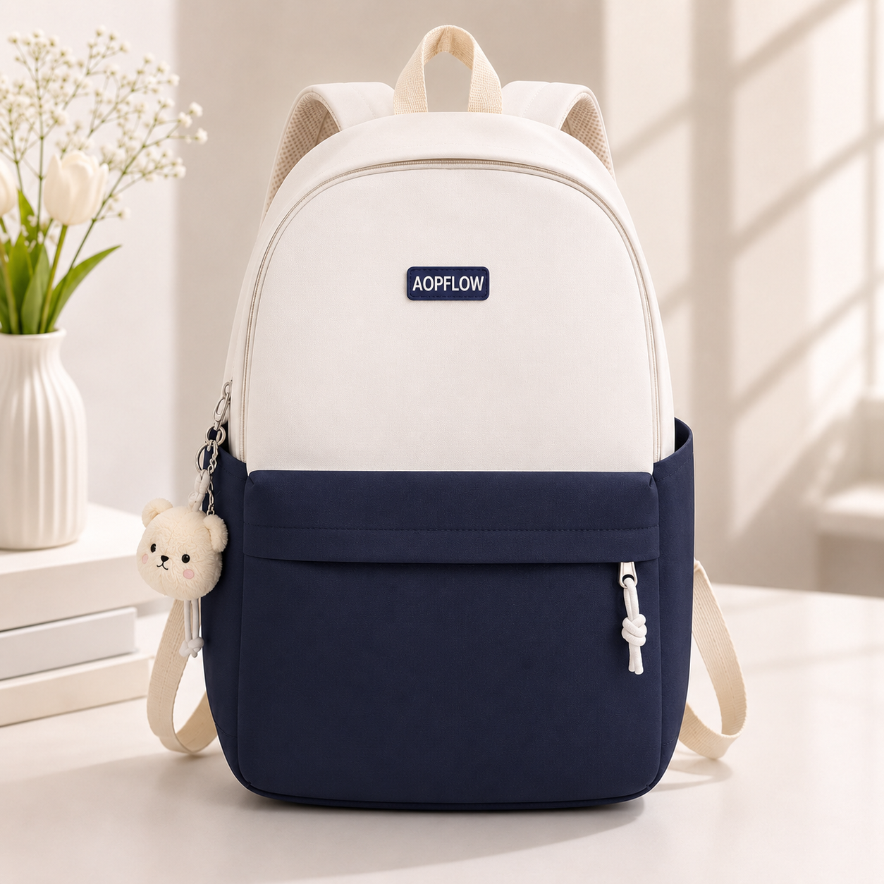 Fashion Patchwork Backpack Daily Travel Bag
