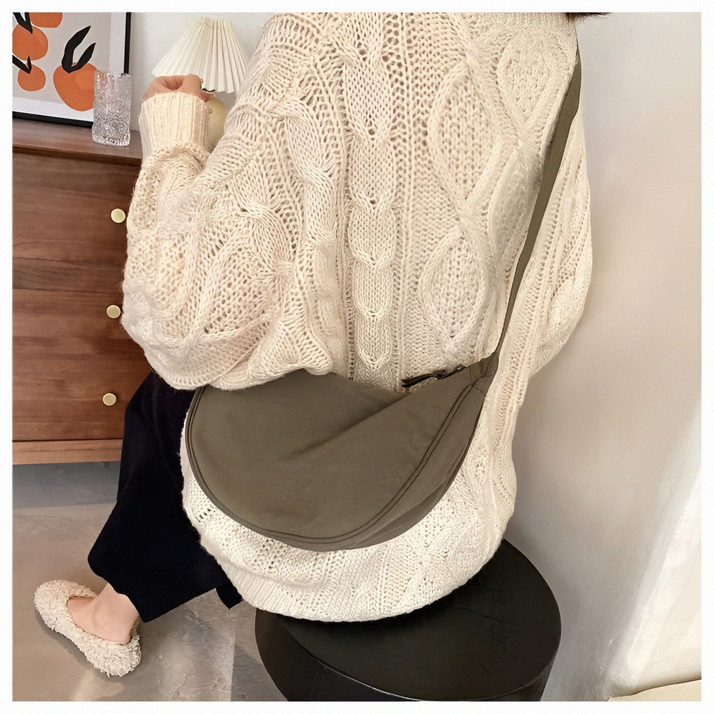 Nylon Hobo crossbody bag