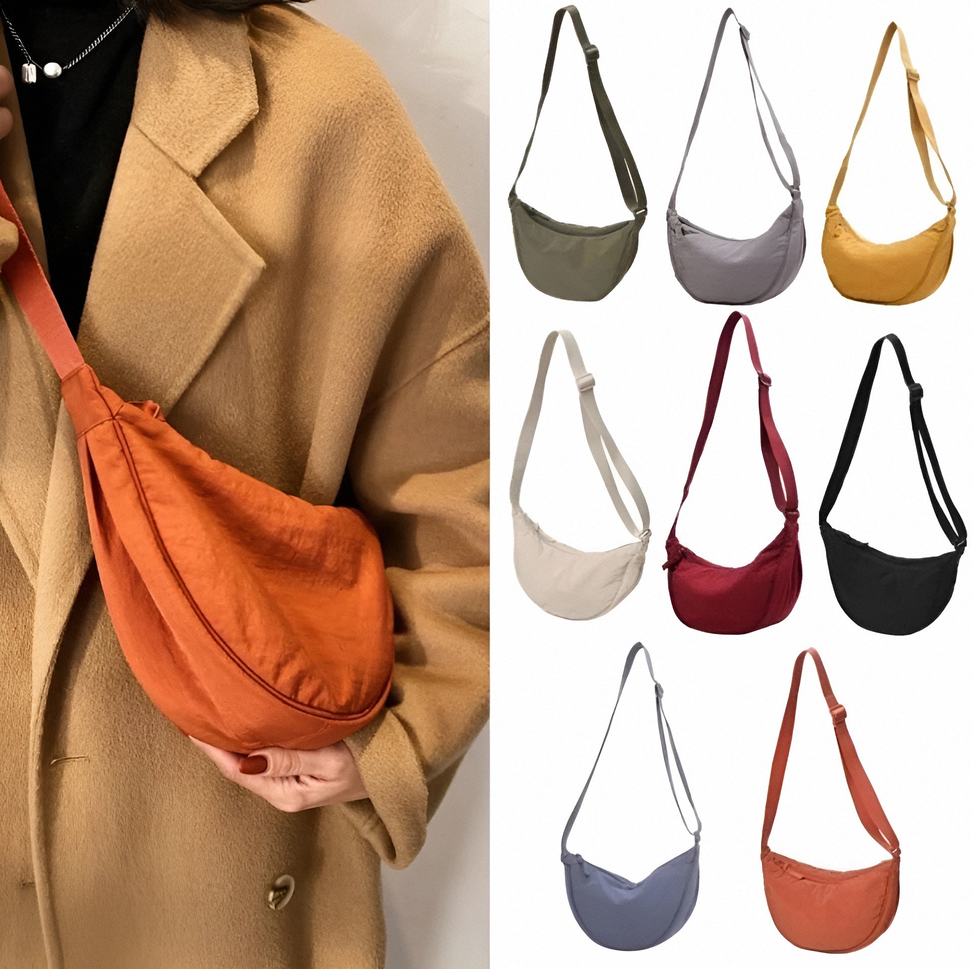 Nylon Hobo crossbody bag