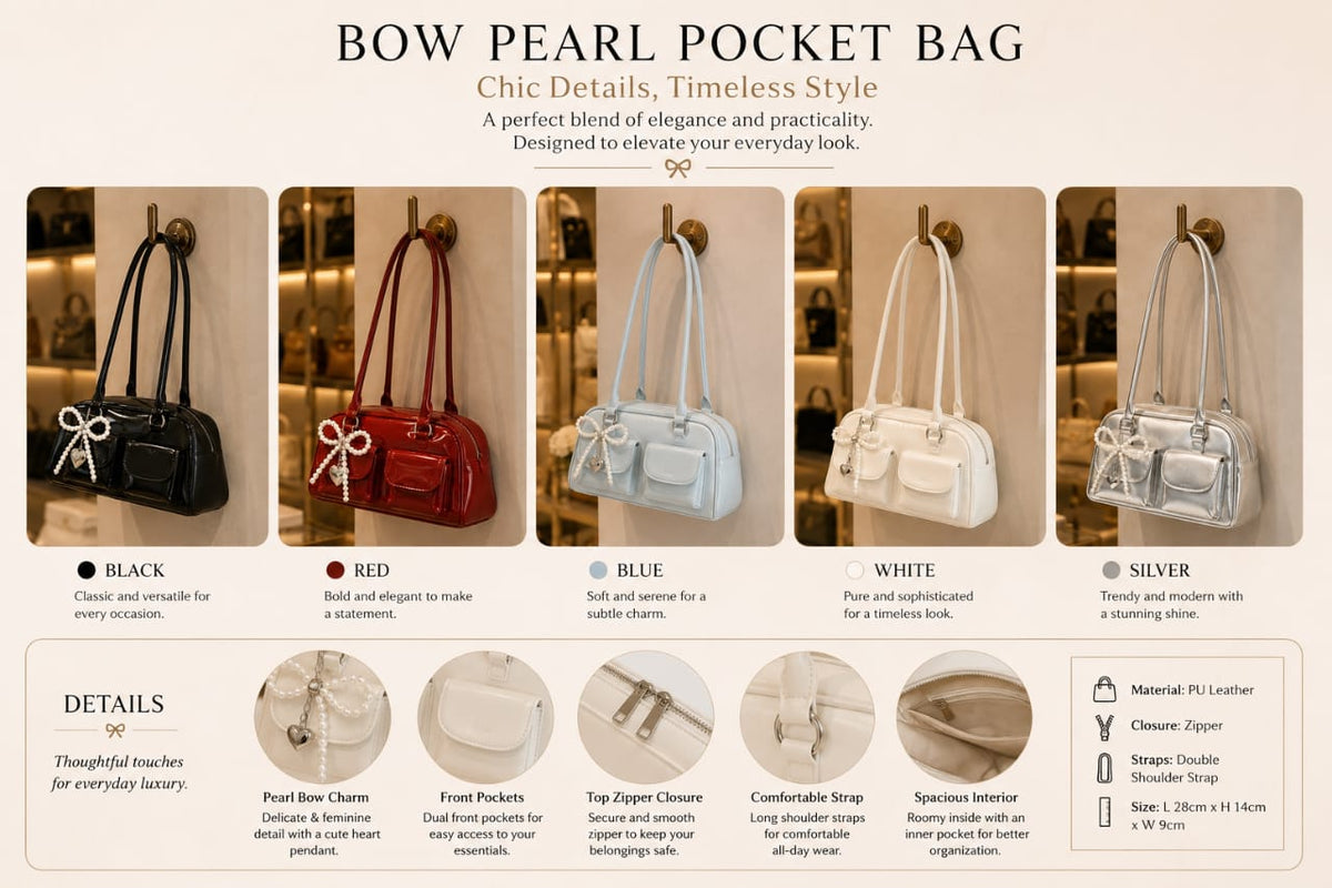 Bow Pearl Pocket