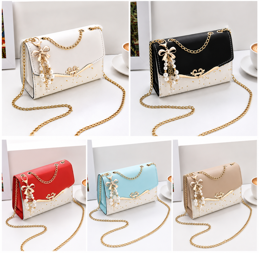 Women's Korean Fashion Bag with Chain